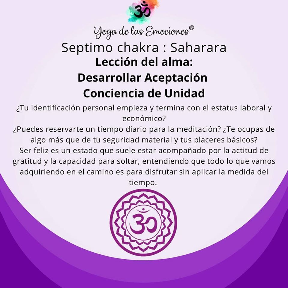 Séptimo chakra Saharara Yoga de las Emociones
